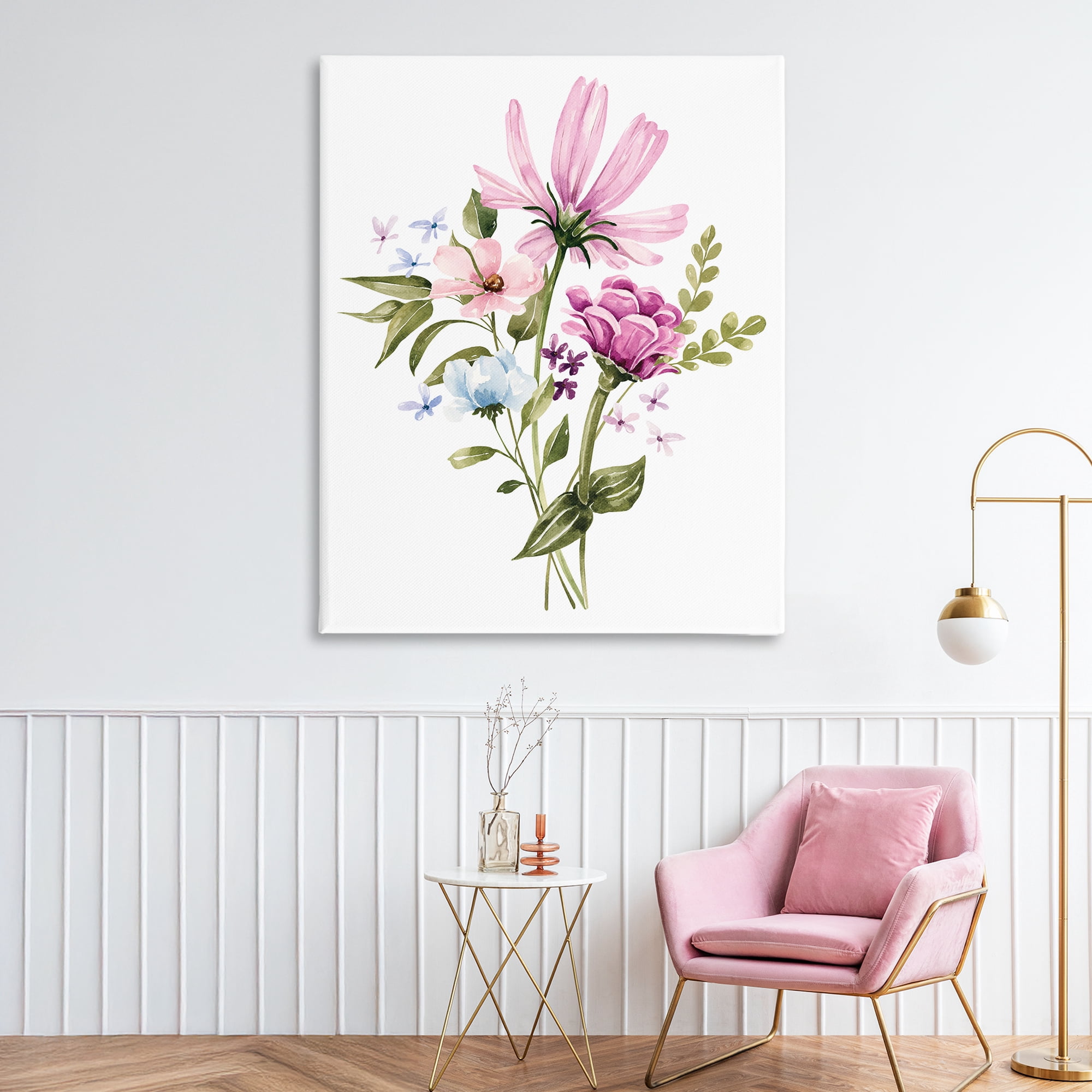 Stupell Industries Wildflower Fields Floral Bundle Canvas Wall Art, design by Bethany Sandoval