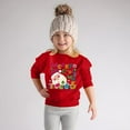 thumbnail image 2 of Little Girls Christmas Sweatshirts Boys Kids Casual Loose Active Full Sleeves Letter Print Teen Crop Tops Size 6-7T, 2 of 5