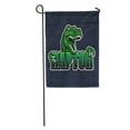thumbnail image 1 of KDAGR Green Dinosaur Raptor Mascot Graphic Aggressive Attack Carnivore Cartoon Garden Flag Decorative Flag House Banner 12x18 inch, 1 of 2