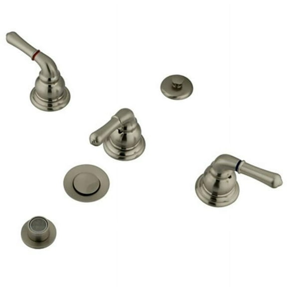 Bidet Faucet- Lever Handle - Satin Nickel Finish