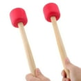 thumbnail image 4 of RONSHIN Bass Foam Drum Mallets Sticks With Oak Wood Handles Lightweight Snare Hammer Percussion Instrument Accessories, 4 of 9