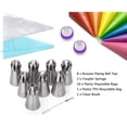 thumbnail image 2 of Stainless Steel Russian Nozzles Cake Flower Piping Nozzles Garnishing Nozzle Spouts Decorations Piping Nozzles Cake Syringe Cake Decorating Tools Set, 2 of 6