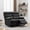 Black, variant on 2 Seater Reclining Sofa, Loveseat Recliner Sofa Set, Home Theater Seating of Anti-Scratch Leather Beige Loveseat)