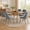 Dark Grey, variant on Modern Upholstered Dining Chairs with Thick Cushion & Curved Back, Dining Side Chairs with Solid Wood Legs for Dining Room,Kitchen,Cafe, Set of 4,Beige