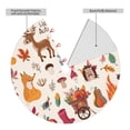 thumbnail image 4 of Kll 48" Christmas Tree Skirt Hello Autumn Xmas Tree Skirts Mat For New Year Xmas Holiday Party Indoor Outdoor Home Decoration, 4 of 9