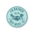 thumbnail image 2 of Rather Be in Key West Sunset Novelty Decor, Metal Wall Sign - 12" Circle, 2 of 4