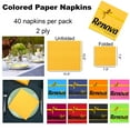 thumbnail image 2 of (8 Pack) Renova Yellow Luncheon Paper Napkins, 15.6 in, 40 Count, 2 of 5