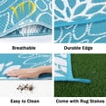 thumbnail image 3 of Alfombra de exterior Ilead, 244 x 305 cm, impermeable y reversible, color verde azulado, 3 of 9