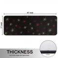 thumbnail image 5 of Kitchen Rugs Sets Of 2,Black Christmas Star Pattern Anti Fatigue Kitchen Mat Rugs Non Slip Washable,Decorative Kitchen Floor Mats for Kitchen,Sink,Laundry,17"x47"+17"x47", 5 of 5
