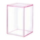 thumbnail image 1 of Vitrina de acrílico transparente para muñecas con tapa decorativa. Rosa, 1 of 9