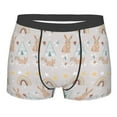 thumbnail image 5 of Uemuo Animals In Tribe Pattern Men's Boxer Briefs,Trunk Anti-Chafing,Comfortable, Durable, and Stylish Underwear-X-Large, 5 of 9