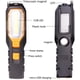 thumbnail image 3 of Luz de trabajo LED Linterna recargable USB, lámpara de taller portátil Lámpara de inspección Cob giratoria Antorcha magnética con imán y gancho y, 3 of 3