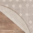 thumbnail image 2 of 5' Beige Geometric Power Loom Round Rug, 2 of 11