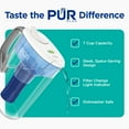thumbnail image 3 of PUR PLUS 7 Cup Water Pitcher with Lead Reducing Filter, White, W 9.6" x H 10.1" x L 4.5", PPT711W, 3 of 10