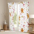 thumbnail image 3 of Feelyou Dreamy Gold Snowflake Blackout Curtains Set of 2 (52x84 Each), Kawaii Gingerbread Man Window Curtains, Merry Christmas Curtains and Drapes, 3 of 6