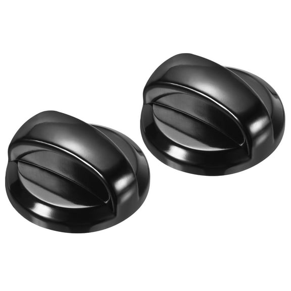 Uxcell 58x24mm Gas Grill Control Knob, 2 Pack Plastic Replacement Knobs Rotating Switch for Gas Grill Stove Oven, Black