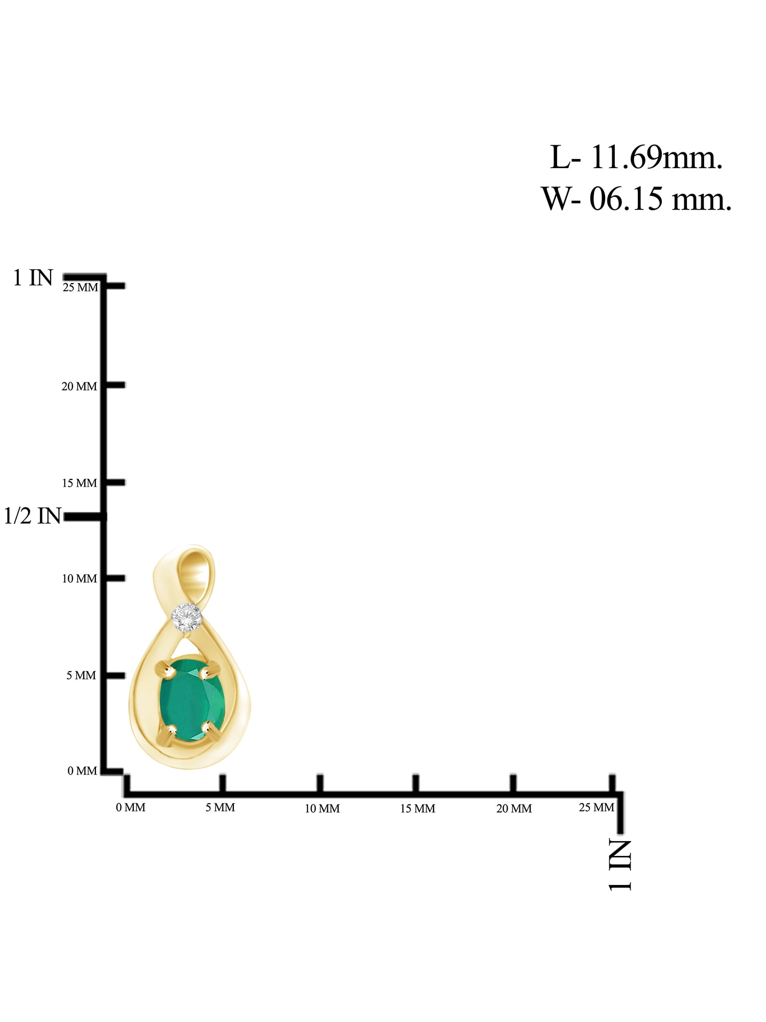 JewelersClub 0.50 CTW Emerald Stud Earrings – 14K Gold Plated Silver (.925)| Hypoallergenic Studs for Women - Oval Cut Set with Push Backs