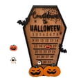 thumbnail image 1 of Decoración de cuenta regresiva de Halloween, calendario de calabaza, murciélago y fantasma, bricolaje, bloque de madera móvil, calendario, letrero, 1 of 14
