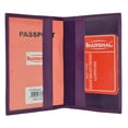 thumbnail image 3 of menswallet Genuine Leather USA Passport Cover, Holder and Case for International Travel 151 CF USA BLIND (C) Red, 3 of 7