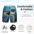 thumbnail image 3 of Fotbe Watercolor Turtle Traje de Baño para Hombre – Shorts de Natación de Secado Rápido con Forro y Bolsillos-XX-Large, 3 of 6