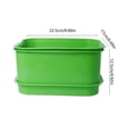 thumbnail image 3 of Plastic Sprouting Tray Kits Microgreens Growing Trays for Sprouting Bean Wheatgrass Sprout Maker Container, 3 of 4
