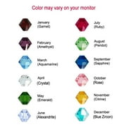 50 Bicone Swarovski #5328 Crystal Beads Birthstone Colors of each Month - Made in Austria (4mm, August Ã¢â‚¬â€œ Peridot)