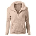thumbnail image 1 of LSLJS Chandails à Fermeture Éclair pour Femmes Vestes Manches Longues Chandail à Capuche Décontracté Ample Manteau avec Poches, 1 of 2