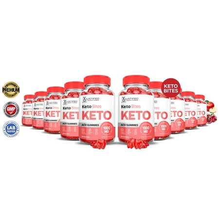 (10 Pack) Keto Bites ACV Gummies 1000MG Dietary Supplement 600 Gummys