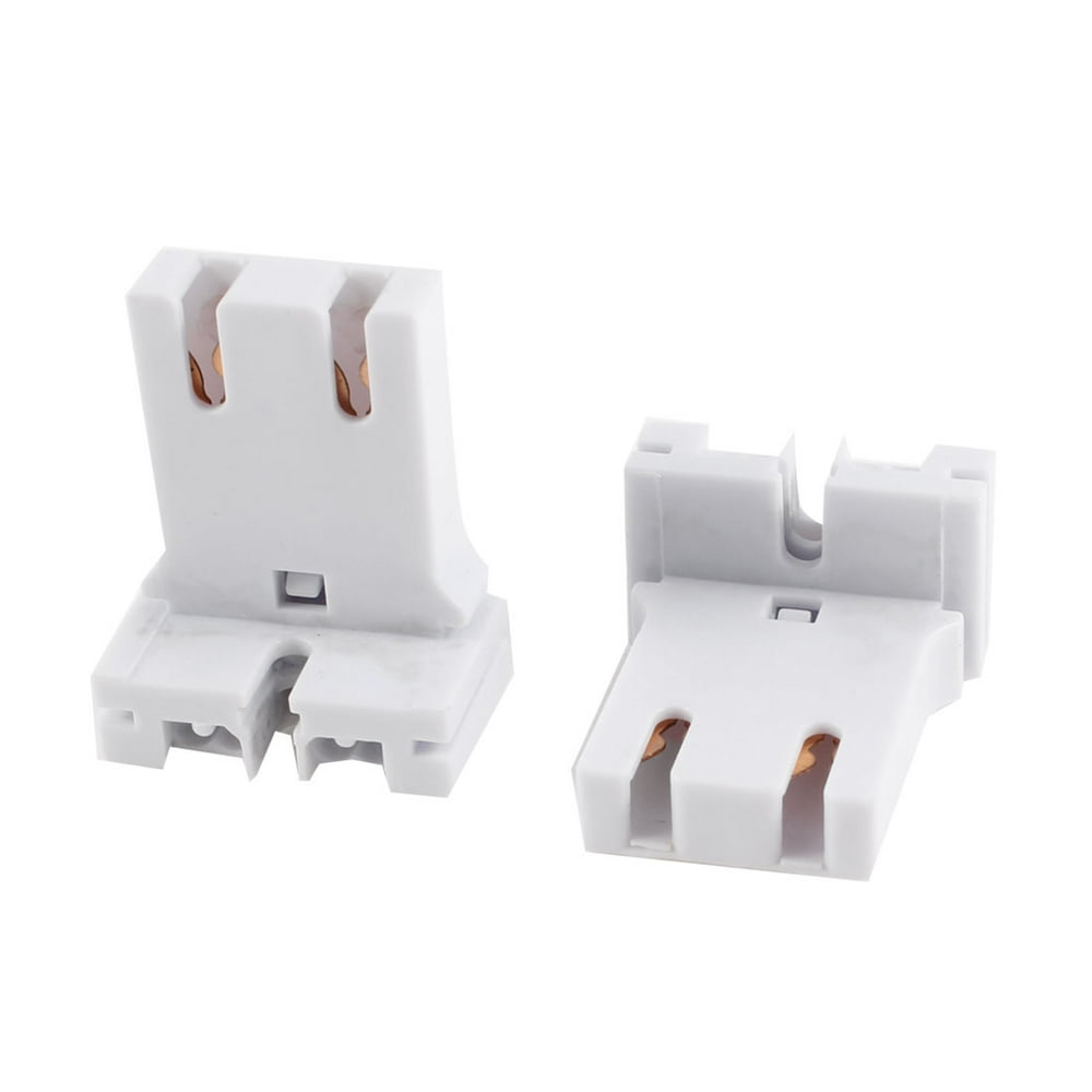 2pcs T12 T8 Fluorescent Tube Lamp Light Sockets Holder White Walmart
