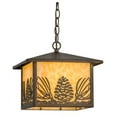 thumbnail image 3 of 11"Sq Mountain Pine Lantern Pendant 51002, 3 of 6