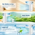 thumbnail image 5 of Portable Air Conditioner, Personal Air Conditioner, Tabletop Mini AC, 3 in 1 Evaporative Air Cooler with 3 Speeds, 2 Mist Spray, 7 Color Ambient Lights, 24oz Removable Water Tank for Bedroom Office, 5 of 12