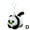 panda, variante sur Tire la Ligne Queue Remuante Petit Panda Peluche Corde à Tirer Poupée Poupée Jouet Cadeau d'Anniversaire Couple