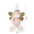 thumbnail image 6 of kiskick Glittering Christmas Angel Plush Doll: Glitter Wing, Plush Hat, Golden Braid - Smiling Face, Gifts - Scene Layout, Hanging Xmas Girl Stuffed Ornament - Quantity Included, 6 of 8