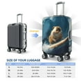 thumbnail image 4 of Kdxio Surfing Guinea Pig Pattern Luggage Cover for Travel,Elastic and Durable,Fits 18-32 Inch,Anti-Scratch Suitcase Protector-No luggage included, 4 of 5