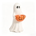 thumbnail image 2 of VAIFTILNO Halloween Decorations, 13.7in Outdoor Safe Ghost Figurine with Pumpkin Candy Bowl for Front Door, Porch, Outdoor Indoor Decor, 2 of 7