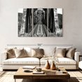 thumbnail image 2 of Elephant Stock Old Bridge Wall Art - Horizontal Multi Panel Canvas - Living Room Wall Decor - Architecture Multi Panel - Black And Gray Decor - 74" x 48", 2 of 8
