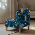 thumbnail image 5 of HELLHERO Fantasy Dolphin Print Armless Accent Chair Protector, Stretch Elastic Bottom Easy to Install Armless Accent Chair Cover for Living Room Dining Room, 5 of 8
