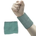 thumbnail image 4 of Soidarity Muñequera deportiva que absorbe el sudor muñequera elástica unisex para niños adultos, verde fruta Type3 NO3, 4 of 6