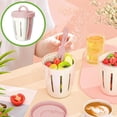 thumbnail image 2 of Xihbxyly Vaso de Fruta, Recipiente Versátil para Ensalada con Escurridor, Vaso para Avena con Tenedor Integrado, Diseño Duradero a Prueba de Fugas, Ideal para El Hogar y El Trabajo, Solución Elegante, 2 of 7
