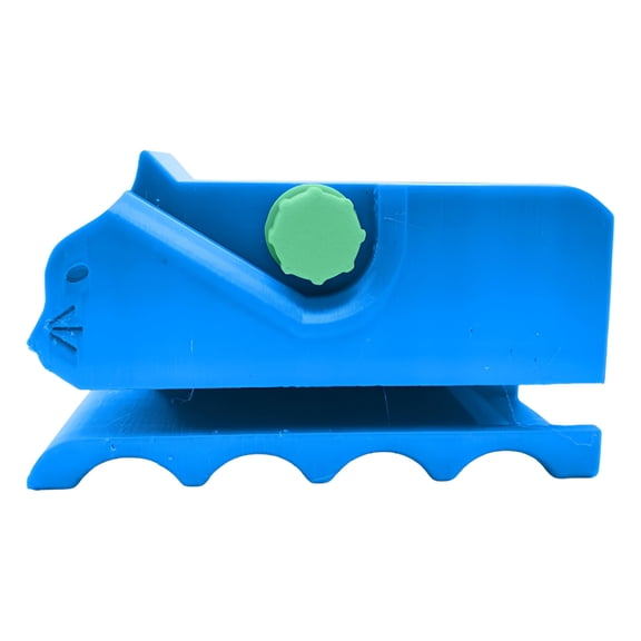 BESTSKY Safe Cardboard Cutter for Cat Scratchers,3D Printed Cardboard Box Cutter,Cardboard Cutter DIY Cat Scratchers,Handheld Cardboard Recycle Tool,Cardboard Cutter Tool,Gift for Cat Lovers Blue