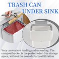 thumbnail image 5 of Kitchen Compost Bin for Counter Top or Under Sink, Hanging Small Trash Can with Lid,Mountable Indoor, 5 of 5