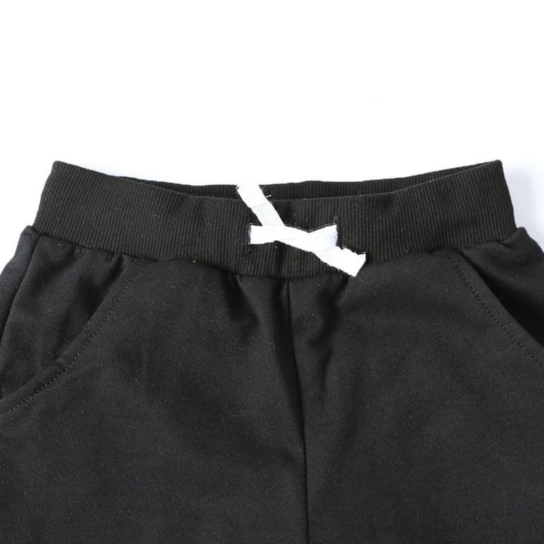 HILEELANG Toddler Boys Cotton Jogger Sweatpants 3-Pack photo 5