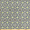 thumbnail image 1 of Vintage Fabric by the Yard, Abstract Mosaic Tile Look Pattern in Pastel Tones, Upholstery Fabric for Dining Chairs Home Decor Accents, Coconut Umber by Ambesonne, 1 of 4