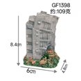thumbnail image 3 of THOPBPRK Aquarium Decoration Ruins Building Ornament, City Architecture Fish Tank Hideout, Resin Habitat Cave for Saltwater Tanks, Easter Decor Gift, 3 of 6