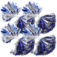 thumbnail image 2 of 4pcs Metallic Pom Poms for Team Spirit Cheering Dance Sports with Handle, 2 of 5