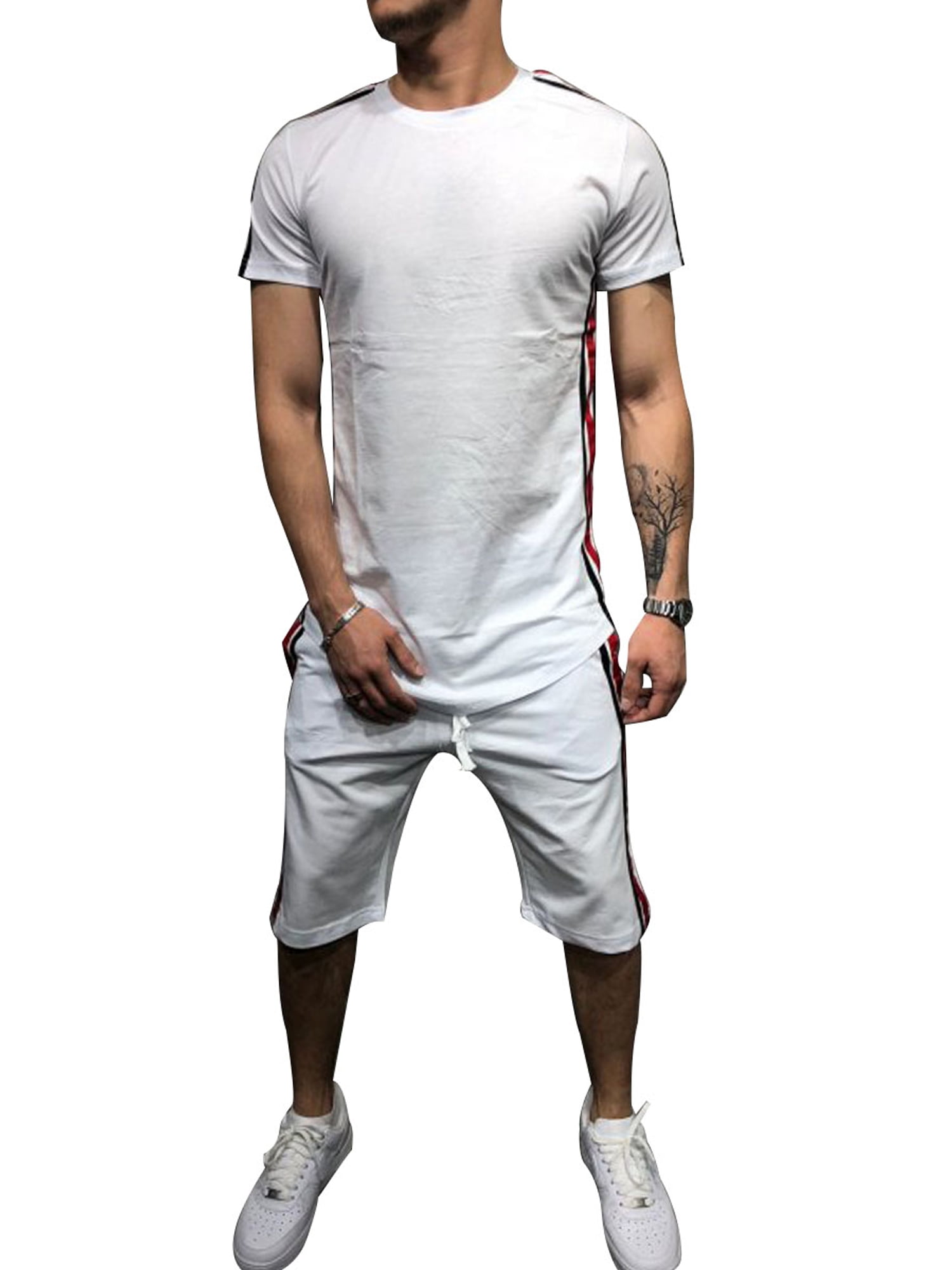 short sleeve jogging suit