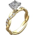 thumbnail image 1 of AKYUSGFL Fashion Rings for Women Synthetic Diamond Studded Zirconia Inlaid Rings Wedding Engagement Rings Jewelry Accessory Gifts, 1 of 5