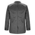 thumbnail image 4 of FAHUOMU Mens Blazer Suede Jacket Casual 2 Buttons Sport Coat Faux Leather Suit Slim Fit Solid Coats, 4 of 4