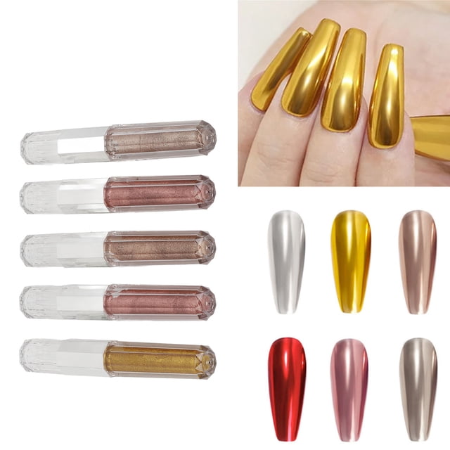 Gel De Uñas Metálico, Esmalte De Uñas Metálico De Textura Fina De Alto Brillo único Para Salón De Bricolaje En Casa