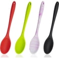 thumbnail image 2 of 4 count  Spoons for Cooking, 10.6'' Large Mixing Spoon for Cooking Heat Resistant Basting Spoon Serving Spoon, Non Stick Kitchen Utensil Spoons Set for Stirring, Mixing and Serving, 2 of 7